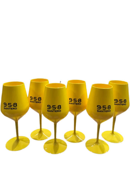 Set 6 Bicchieri Santero Gialli Emoji - Enoteca rewine a Sciacca